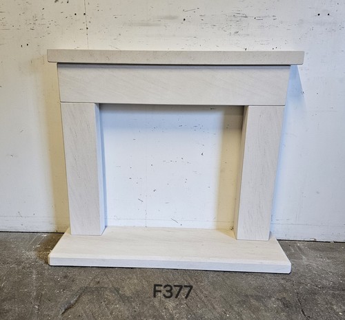 New limestone fireplace - limestone,