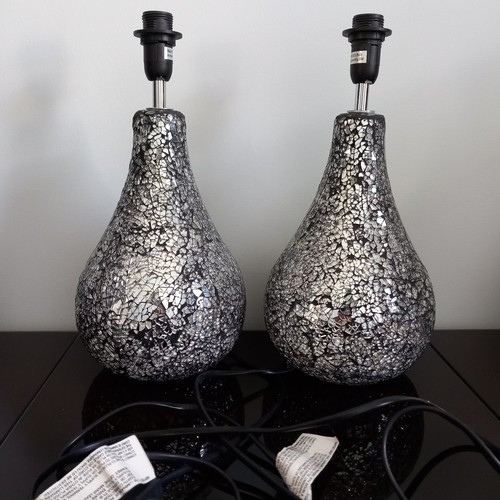 Pair large heavy silver - of,