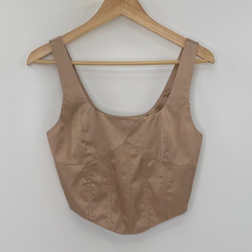 Elodie mocha satin corset - elodie, tank