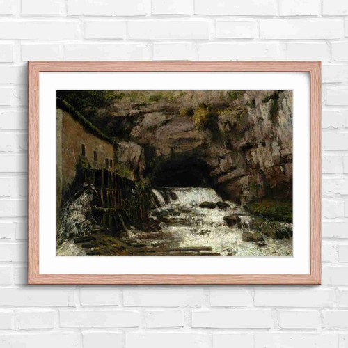 Old mill and waterfall - old,