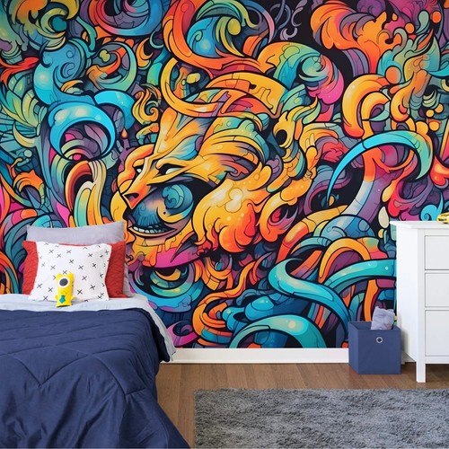 Colorful funny graffiti - funny,