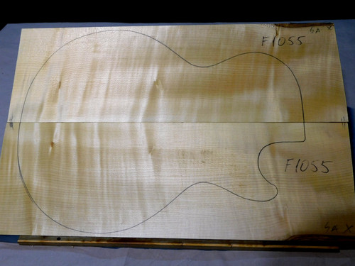 Flame maple carved top - flame,