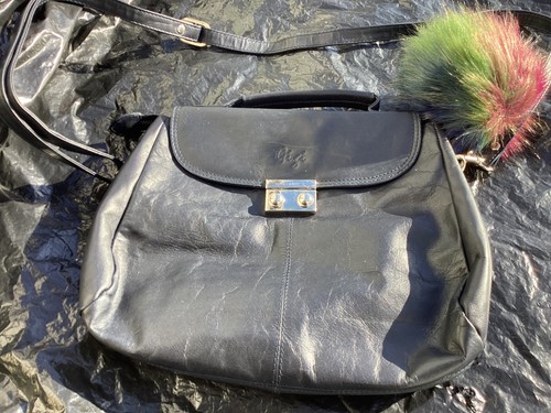 Gigi handbag soft leather - leather, navy