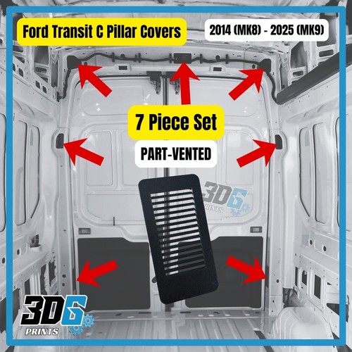 Part vented black ford transit - part-vented,