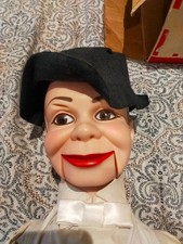 Vintage 1968 Ventriloquist Male Charlie McCarthy doll with box and instructions