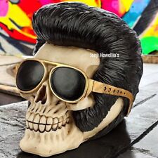 The King Elvis Skull Ornament Rock And Roll Decoration Gothic Pagan Gift Home
