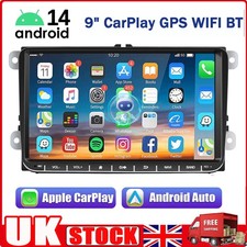 9" Apple CarPlay For VW GOLF MK5 MK6 Car Stereo Radio Android 14 Player GPS +Cam