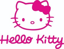 hello Kitty Vinyl Decal Sticker Car Window wall Sticker pink 20x15cm