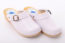 White Clogs Geniune Leather