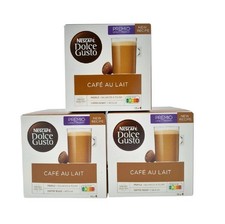 Nescafé Dolce Gusto Café Au Lait Coffee Pods 3 Boxes (48 Pods Total)
