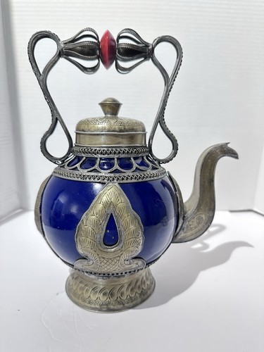 Vtg moroccan decorative teapot - vtg,