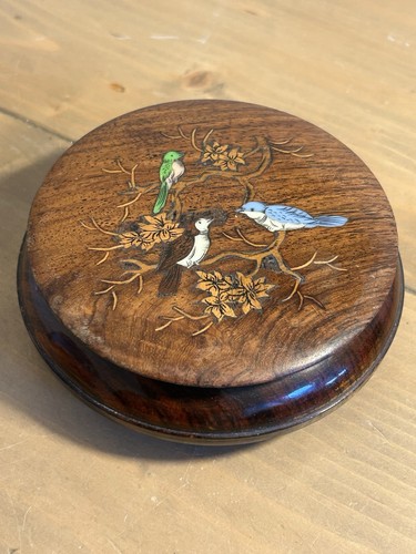 Vintage chinese round - vintage, rosewood