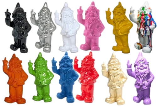 Rude gnome finger - gnome,