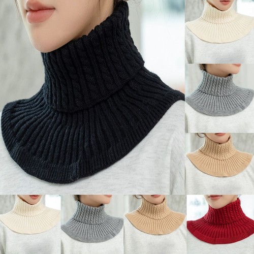 Detachable knitted fake collar - knitted,