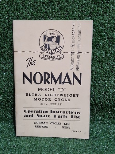 1950 norman cycles model - norman,