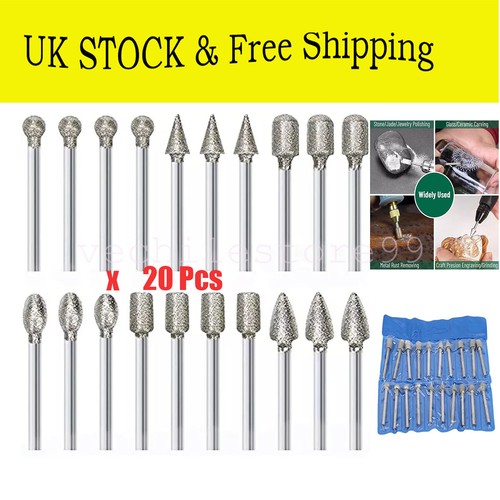 20pc diamond burr set - 20pc,