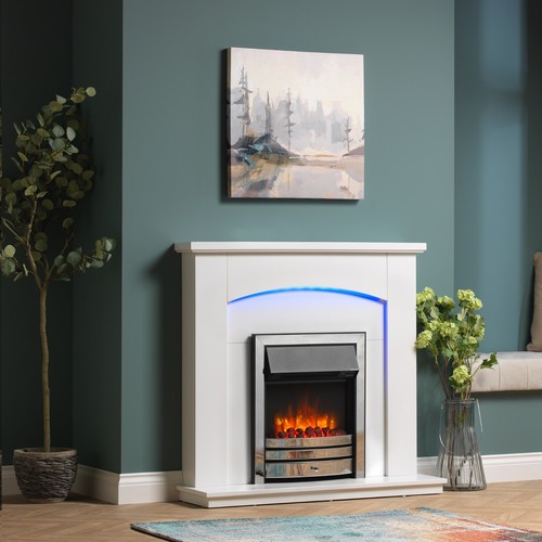 Electric fire and surround - fire,