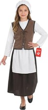 Tudor Girl Costume M-XL Kids