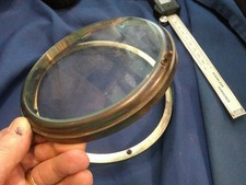 CAST Brass 6" clock BEZEL SCHATZ Ships Bulkhead Bevelled Glass wall clock part