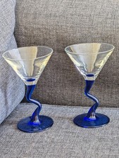 Cobalt Blue Wavy Stemmed