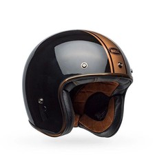 Bell Custom 500 Rally ECE 22.06 Open Face Moto Motorcycle Helmet Black / Bronze