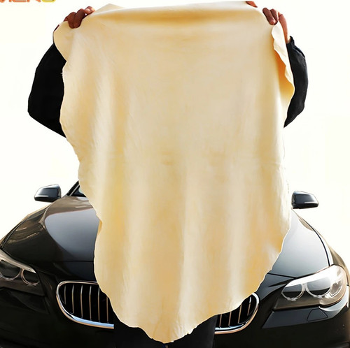 Large natural chamois suede - natural,