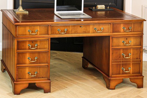 Large antique style yew - style, twin
