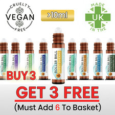 Essential Oils Roller Ball Pulse Point Roll On Essential Oil Aromatherapy 10ml
