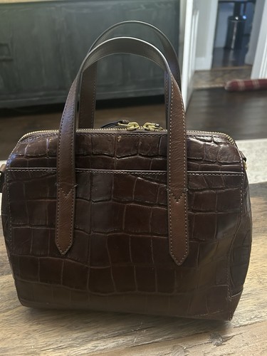 Fossil sydney satchel brown - fossil,