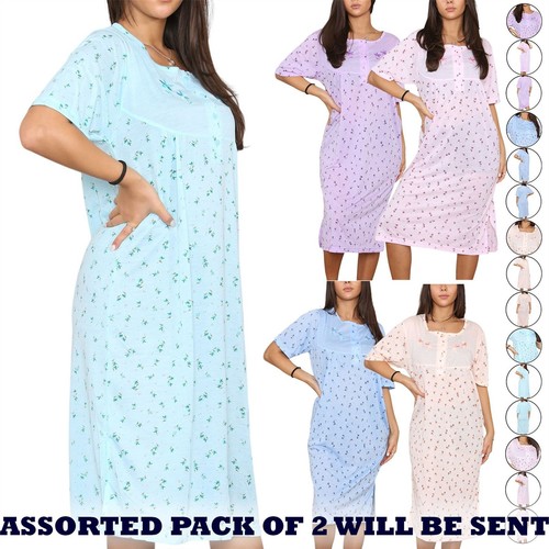 Pack ladies print nightie - 2,
