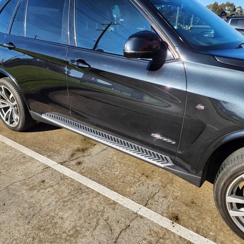 Black silver side - side, foot