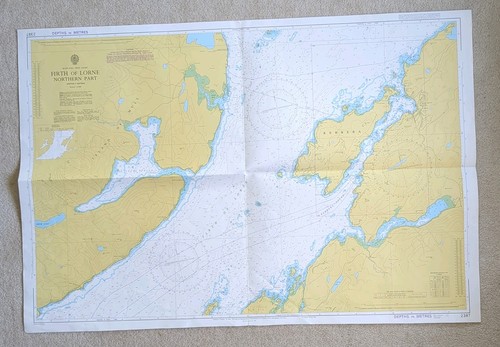 Vintage admiralty chart - vintage, 2387