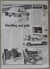 Fiat 131 Mirafiori Sport Long Term Road Test Brochure 1980