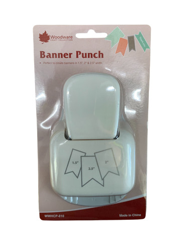 Woodware banner punch - banner,