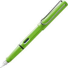 LAMY Safari Fountain Pen Green Ergonomic Grip Polish Steel Nib Various Nib Sizes