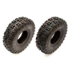 2 x Tyre 4.10-4 Knobbly Off Road Deep Tread Mini Moto Quad Bike ATV 410-4 4 Inch