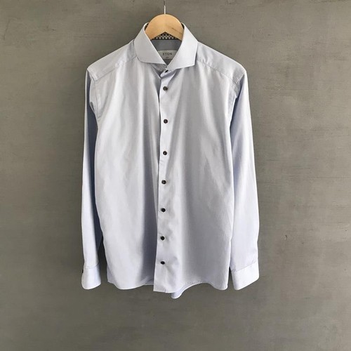 Men eton shirt blue - eton, cotton