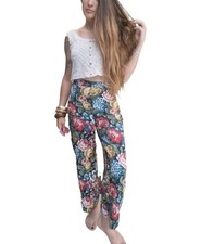 Zara Boho Floral Trousers S 8