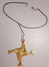 Small St. Brigid's Straw Cross. Necklace. Fertility. Goddess. Celtic. Alters.