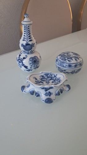 Meissen double gourd vase - meissen,