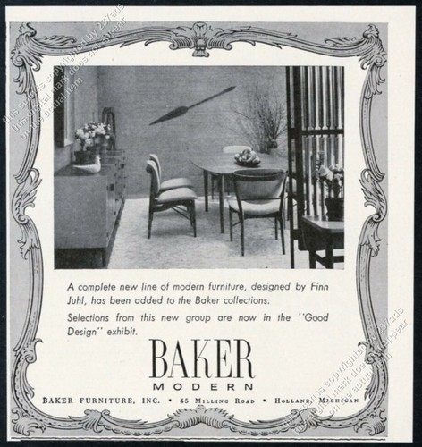 1952 finn juhl dining room - finn,
