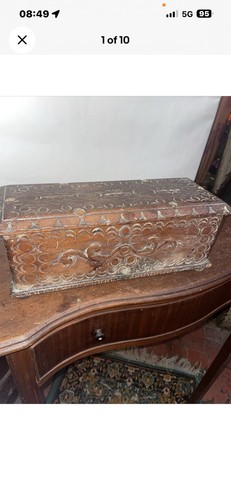 Antique wooden tramp art - antique,