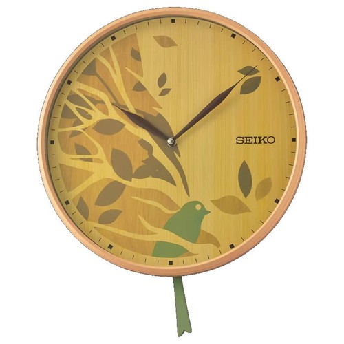 Seiko pendulum wall clock with - seiko,