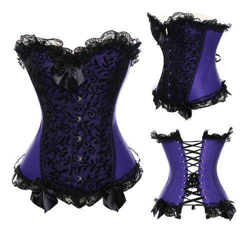 Womens overbust boned corset - womens,