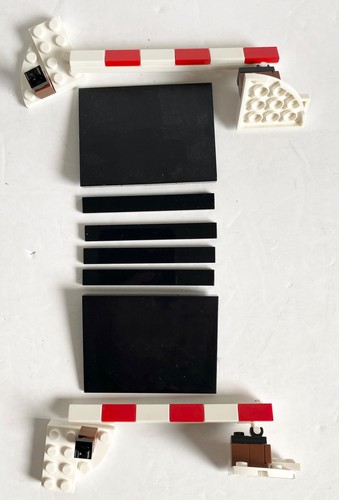 Lego train track crossing - crossing, 44