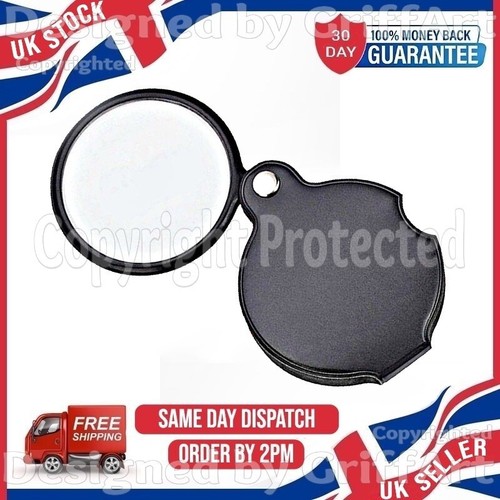 Small folding magnifier glass - folding,