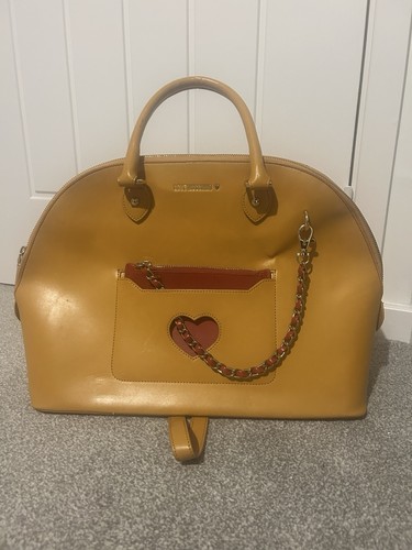 Love moschino mustard - moschino, leather