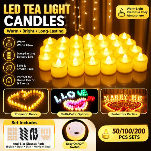 50pcs led tea - tea, candles