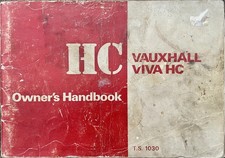 Vauxhall Viva HC 1970, Original Factory Owner Handbook, Operation & Maintenance 