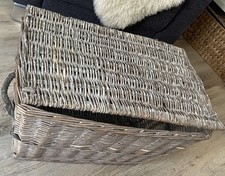 VTG Large Grey Wash Wicker